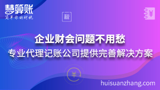 企業(yè)財(cái)會問題不用愁 專業(yè)代理記賬公司提供完善解決方案